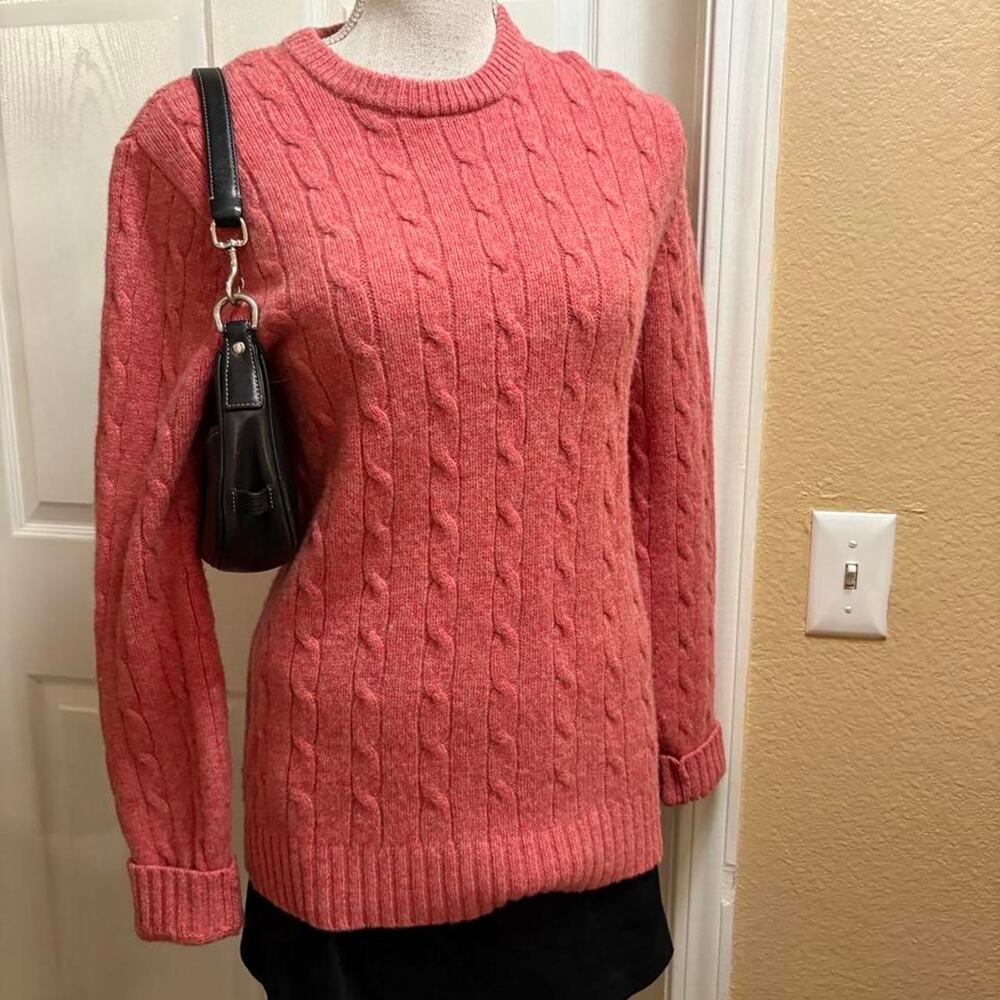 Bossini pink wool sweater size medium